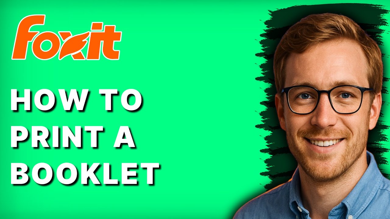 How to Print a Booklet in Foxit Reader [2026 Full Guide] - YouTube