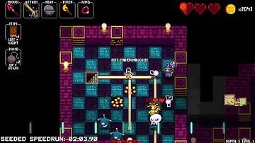 Crypt of the NecroDancer: AMPLIFIED - Diamond Seeded All Zones Speedrun - WR 2:27.14