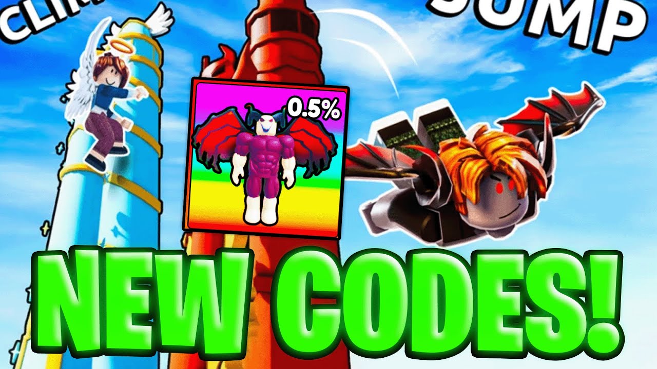 Climb and Jump Tower ALL CODES! Angels vs. Demons Event!