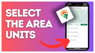 How to select the area units on Avenza Maps?