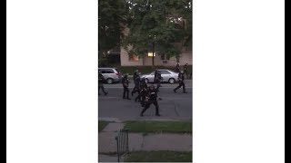 Minneapolis Police Chaos: Cops shooting at people standing in their doorway