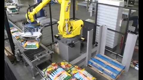imeco EFFEROBOT bag palletizer (Fanuc single pick vertical)