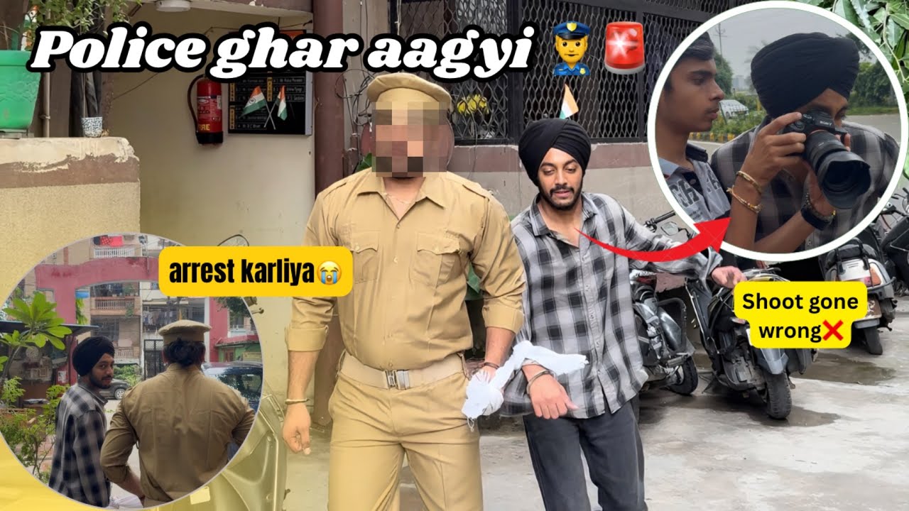 MERE GHAR POLICE AAGYI | shoot gone wrong*