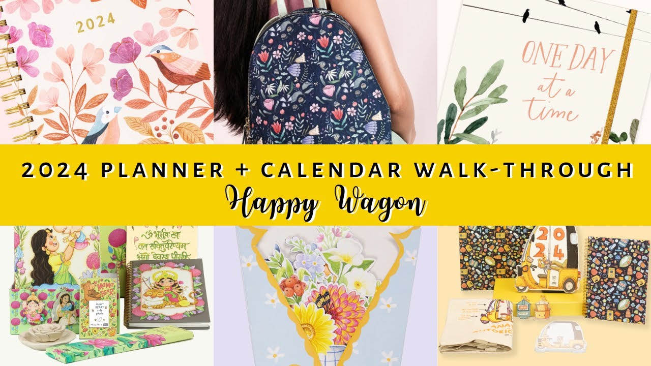 Happy Wagon 2024 Planner Collection Walk-Through | First Impressions | Planner India | Sanjana Raj