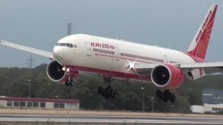 CLOSE Air India 777 Landing