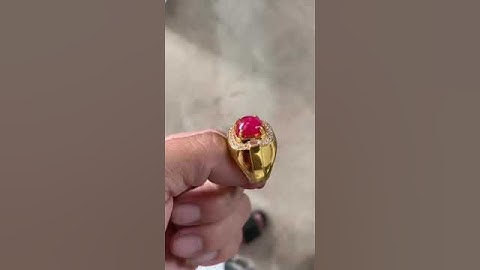 Ring ruby Yên Bái nhẫn nam đẹp sáng giá 12 triệu #ruby #gemstone #sapphire #blackpink