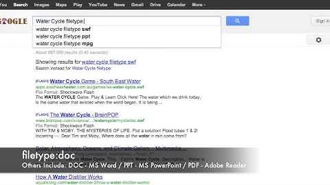 Google Search: filetype