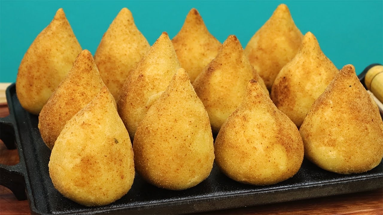 Coxinha de Lanchonete !Massa Profissional e Recheio Incrível!!