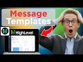 How to Create Email and Text Message Templates in GoHighLevel (Full Guide 2026)
