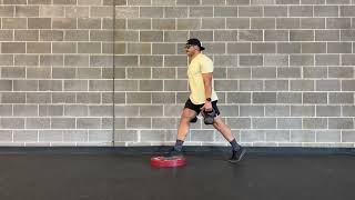 Front Foot Elevated Kettlebell Farmer Split Squat