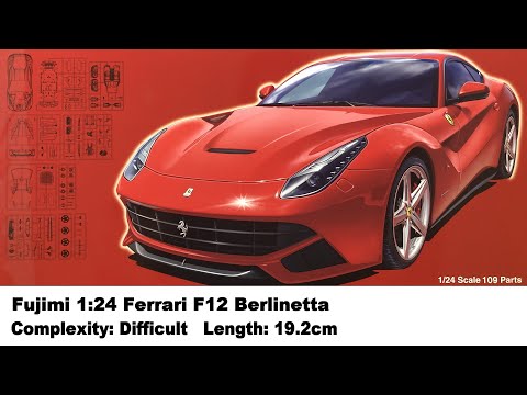 Fujimi 1:24 Ferrari F12 Berlinetta Kit Review - YouTube
