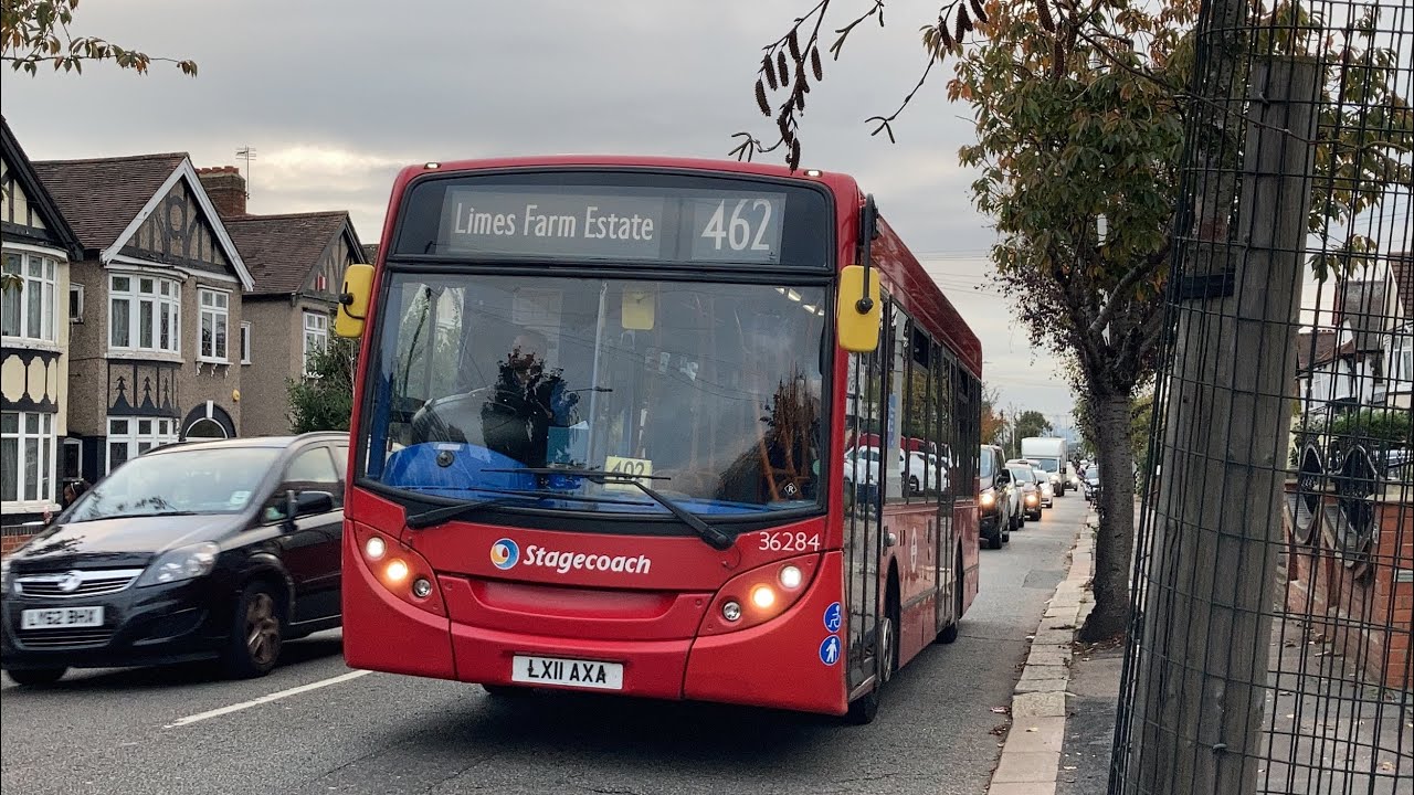 Enviro200 36284 (LX11 AXA) on route 462 for Limes Farm Estate on