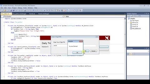DTR (Daily Time Record) using VB.NET and MySQL