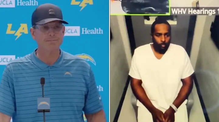 Former Michigan Coach Jim Harbaugh Reacts to Sherrone Moore Fired & Arrest at Chargers Presser