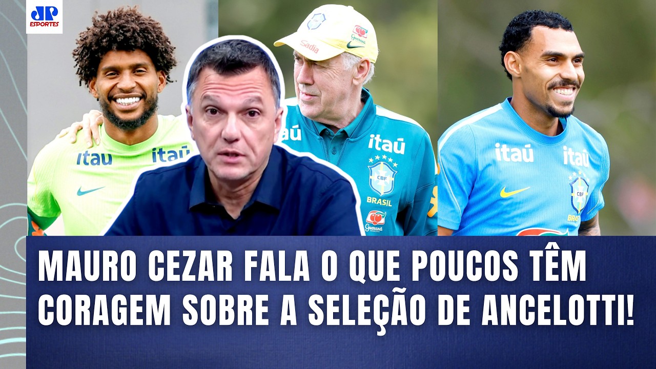 "Gente, se HUGO SOUZA e MATHEUZINHO PODEM JOGAR NA SELEÇÃO do ANCELOTTI..." MAURO CEZAR É DIRETO!