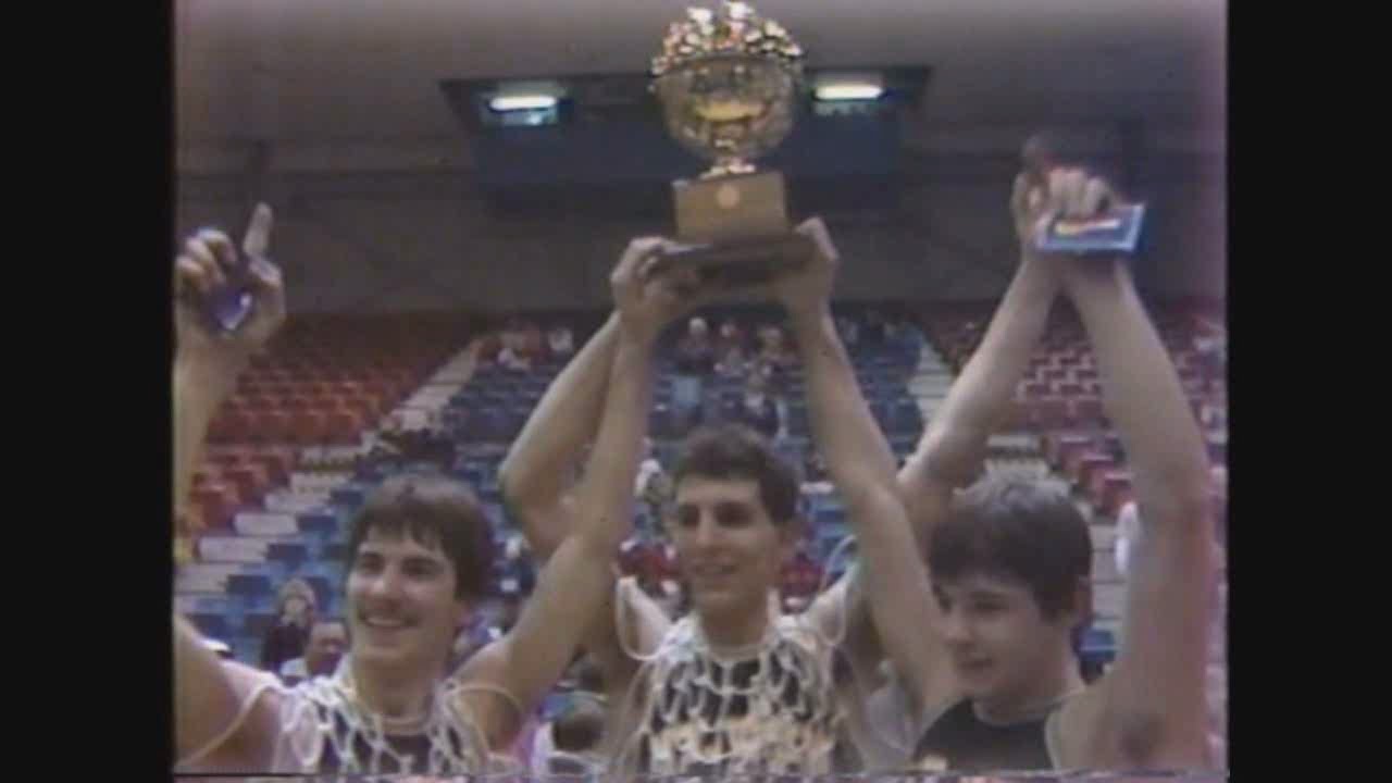 Mount View vs Gorham 1987 boys basketball Class B State Championship