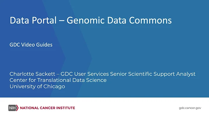 Data Portal - Genomic Data Commons