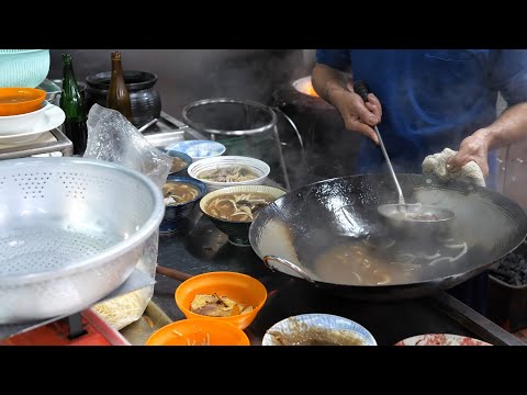 Stir-fried Mud Eel Noodles, Sesame Oil Mud Eel with Ginger, Bonito Flake Broth - 嘉義美食 阿吉鱔魚麵