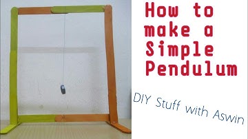 How to make a simple pendulum|Time period of oscillation | DIY