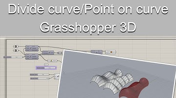 Divide curve | Point on Curve | Grasshopper 3D