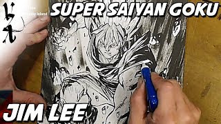 Jim Lee drawing Goku