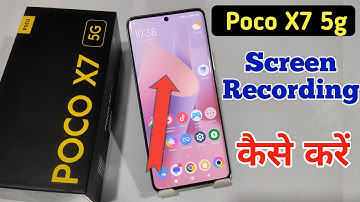 Poco x7 5g phone me screen recording kaise kare / Poco x7 5g me screen recording video kaise banaye