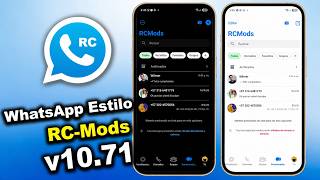 WhatsApp Estilo iPhone ¡Ya Funciona! RC Mods V10.71 Vinculación Full
