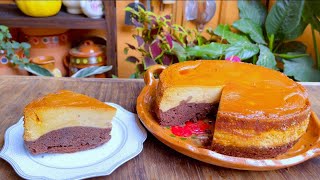 CHOCOFLAN| PASTEL IMPOSIBLE SIN HORNO|SIN HARINA DE CAJITA|FACIL Y CREMOSO