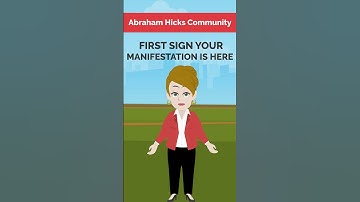 Abraham Hicks ~ First Sign Your Manifestation is Coming✨(#Shorts) #abrahamhickswisdom #abrahamhicks