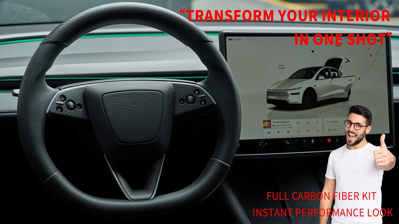 2025 Model Y Carbon Interior Kit Complete OEM+ Interior Upgrade - YouTube