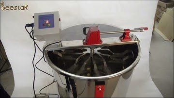 6 Frame Manual Stainless Steel Honey Extractor Multi-Drive Battery 12V