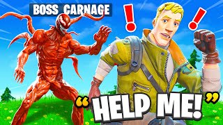 I Pretended to be BOSS Carnage In Fortnite