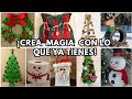 ✅ MANUALIDADES NAVIDEÑAS RECICLADAS 🎄 | IDEAS DIY FÁCILES y BONITAS para DECORAR tu HOGAR