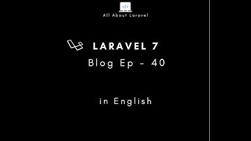Laravel 7 blog (Episode 40 - Roles Seeder in english)