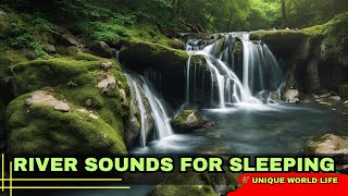River Sounds For Sleeping 🏔️ Serene Riverside Haven, Unwind by the ASMR River, Nature's Cradle