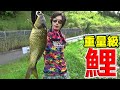 ドデカい鯉を釣り上げて、結果的に巨大日本ナマズを食べる破天荒系動画【完全版】