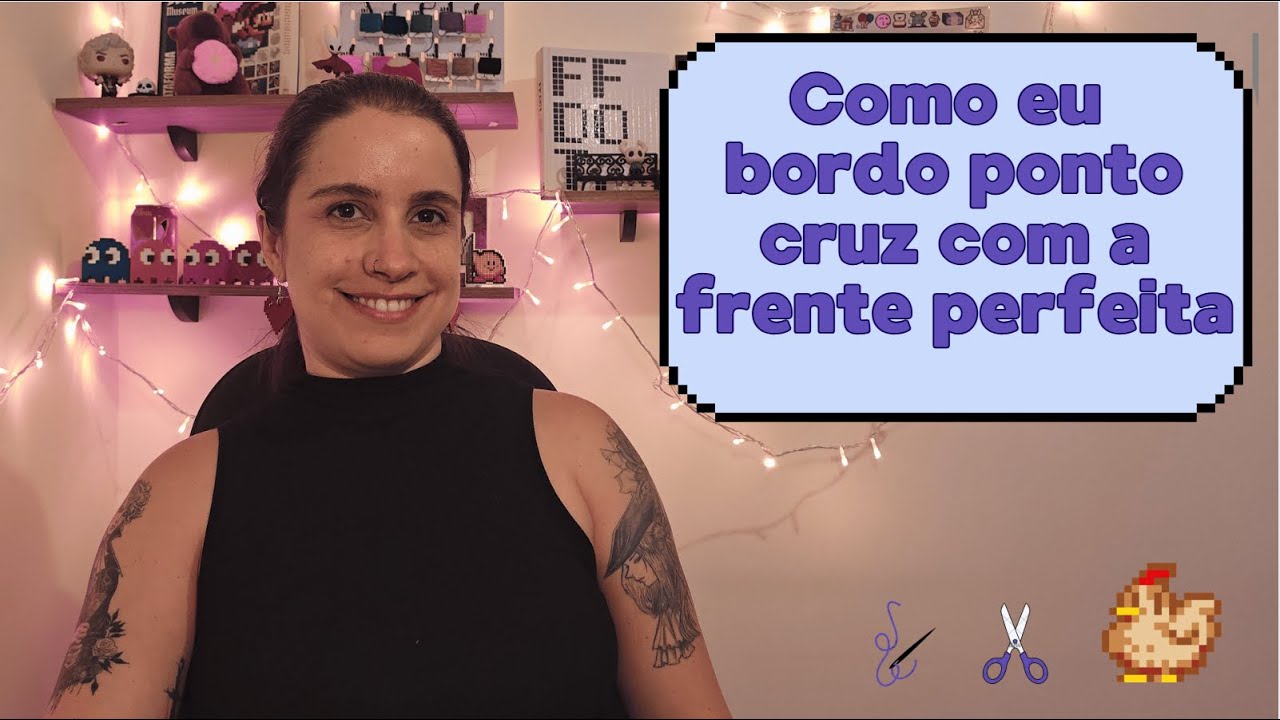 Como eu bordo ponto cruz com a frente perfeita + Gráfico StarDew Valley