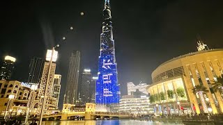 Dubai fountain show at Burj Khalifa #burjkhalifa #dubai #fountain #dubaimall #dubaivlog