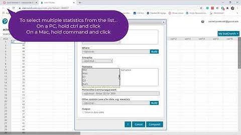 StatCrunch 5-Number Summary