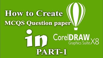 How to create multiple choice question paper in CoreDRAW Part 1