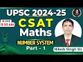 Upsc csat math 202425  number system part  1  by  nilesh singh   vivekananda ias