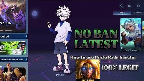 😱🔥NEW INJECTOR SKIN MLBB 🔥👍🏻 Uncle Bads Tutorial (NO BAN , FREE ALL SKINS)😱❤️