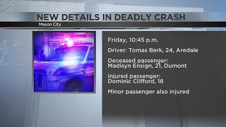UPDATE: Mason City Police identify fatal crash victim