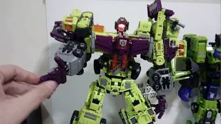 Combining NBK TF Engineering (not Transformers Devastator) for real this time. And Review