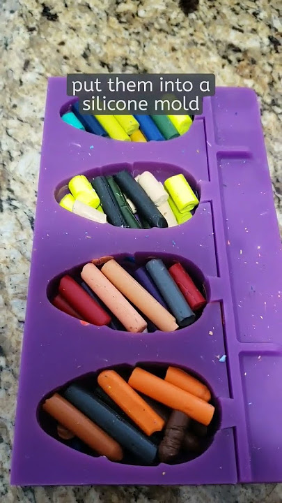 Recycled the broken crayons! Word to the wise, you will not be able to  reuse the silicone molds for food after this craft; dammit. :  r/somethingimade