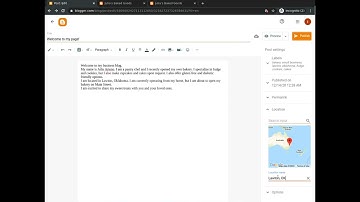 Create a Free Business Page with Blogger part 3 #businesspage #blogger