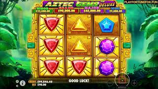 Aztec Gems Deluxe Slot Game Play and Features (Bonus Round) screenshot 3