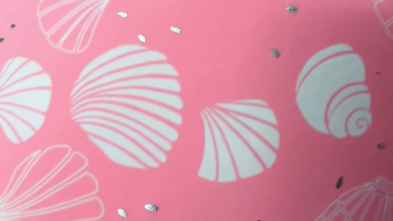 Pink Clam Shell Print Nylon Spandex Fabric 4 Way Stretch By Yard for swimwear dancewear