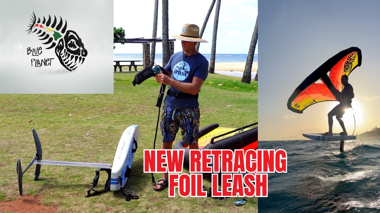 New Model Retracting Foil Leash- product release video - YouTube
