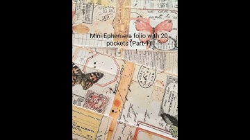 Making of a Mini Folio /insert with 20 pockets:(part 1)#junkjournals #minifolio#ephemerafolio#insert